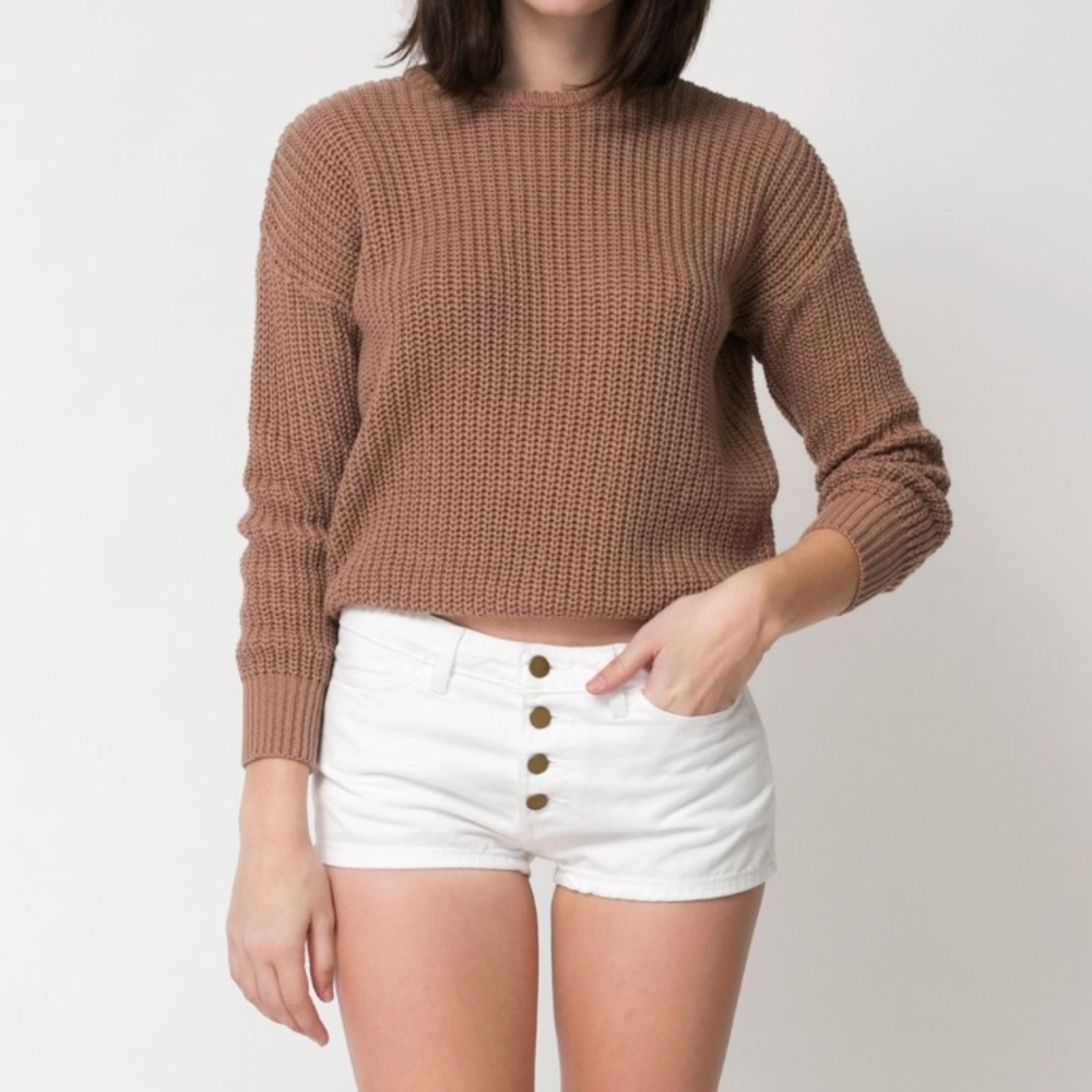 American apparel button-up shorts